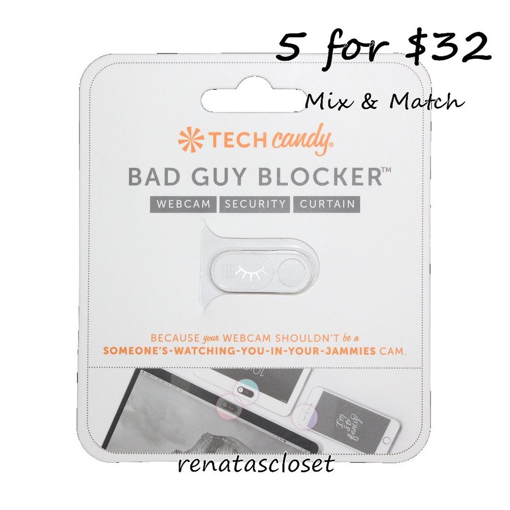 Tech Candy Bad Guy Blocker Webcam Security Curtain NWT